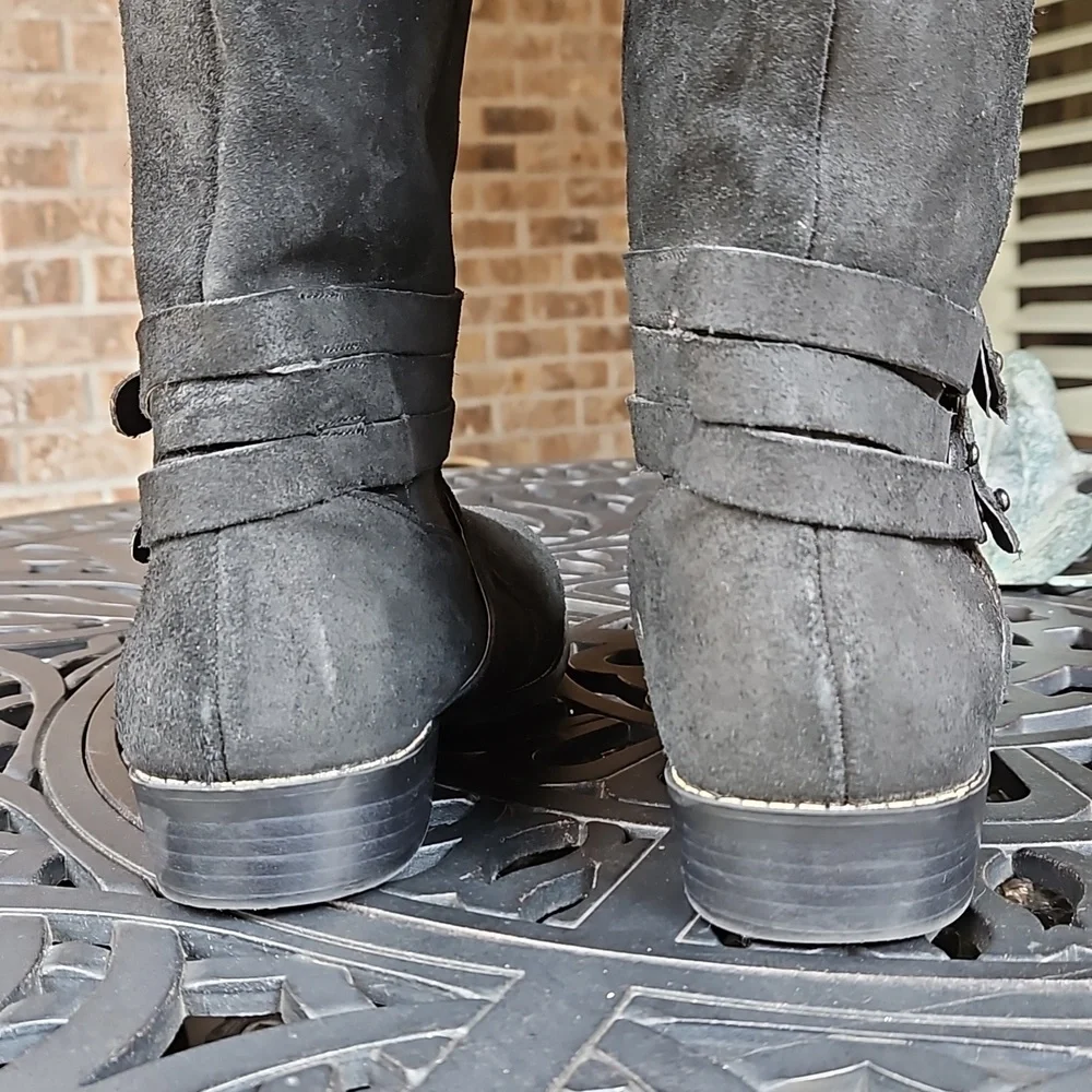 Steve Madden Suede Pull-On Boots - Picture 4 of 9